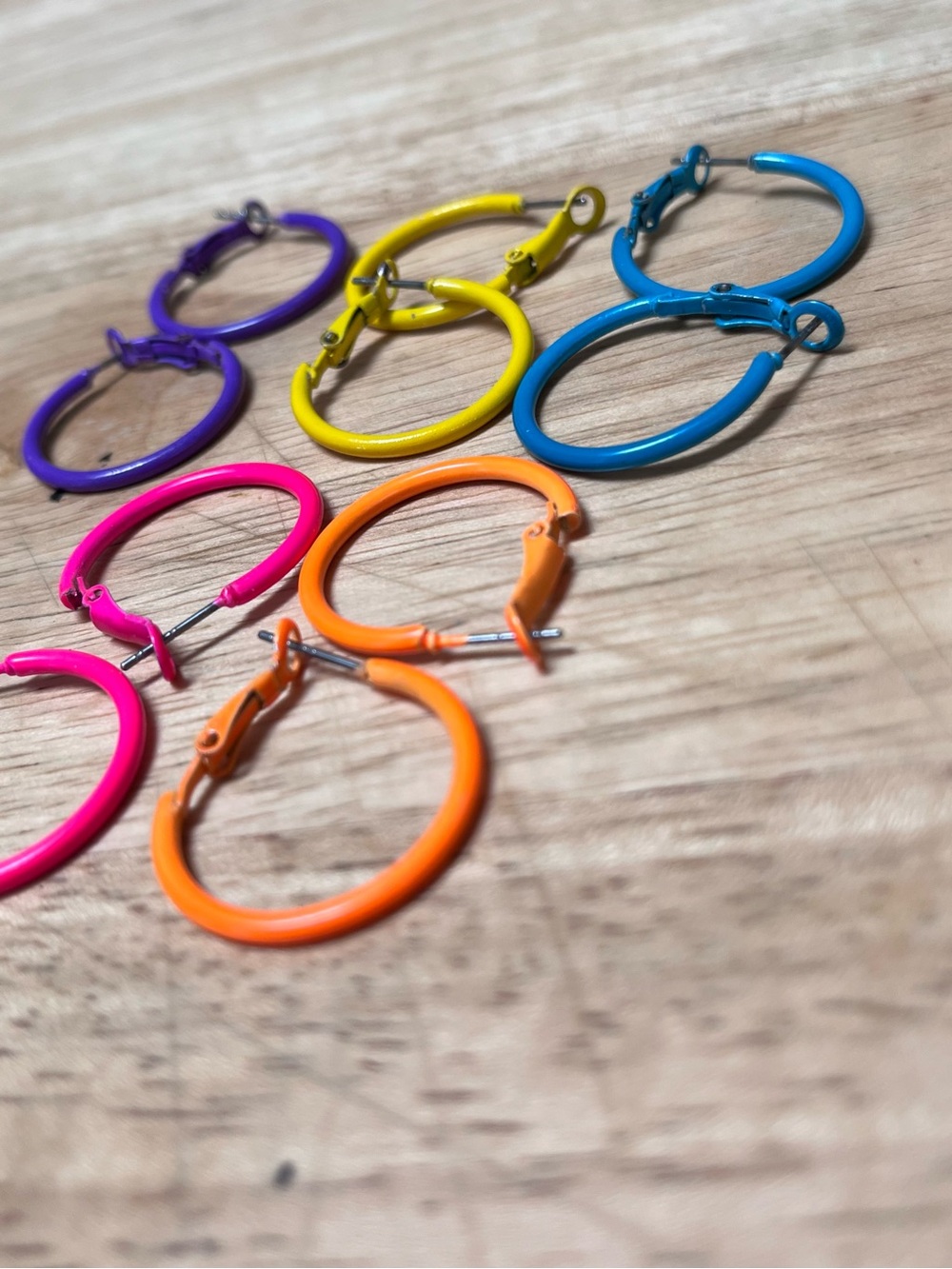 Lot of hoop earrings